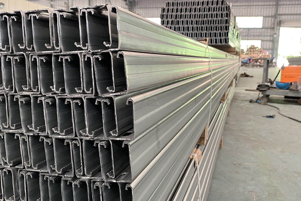 hot-dip galvanized carbon steel support