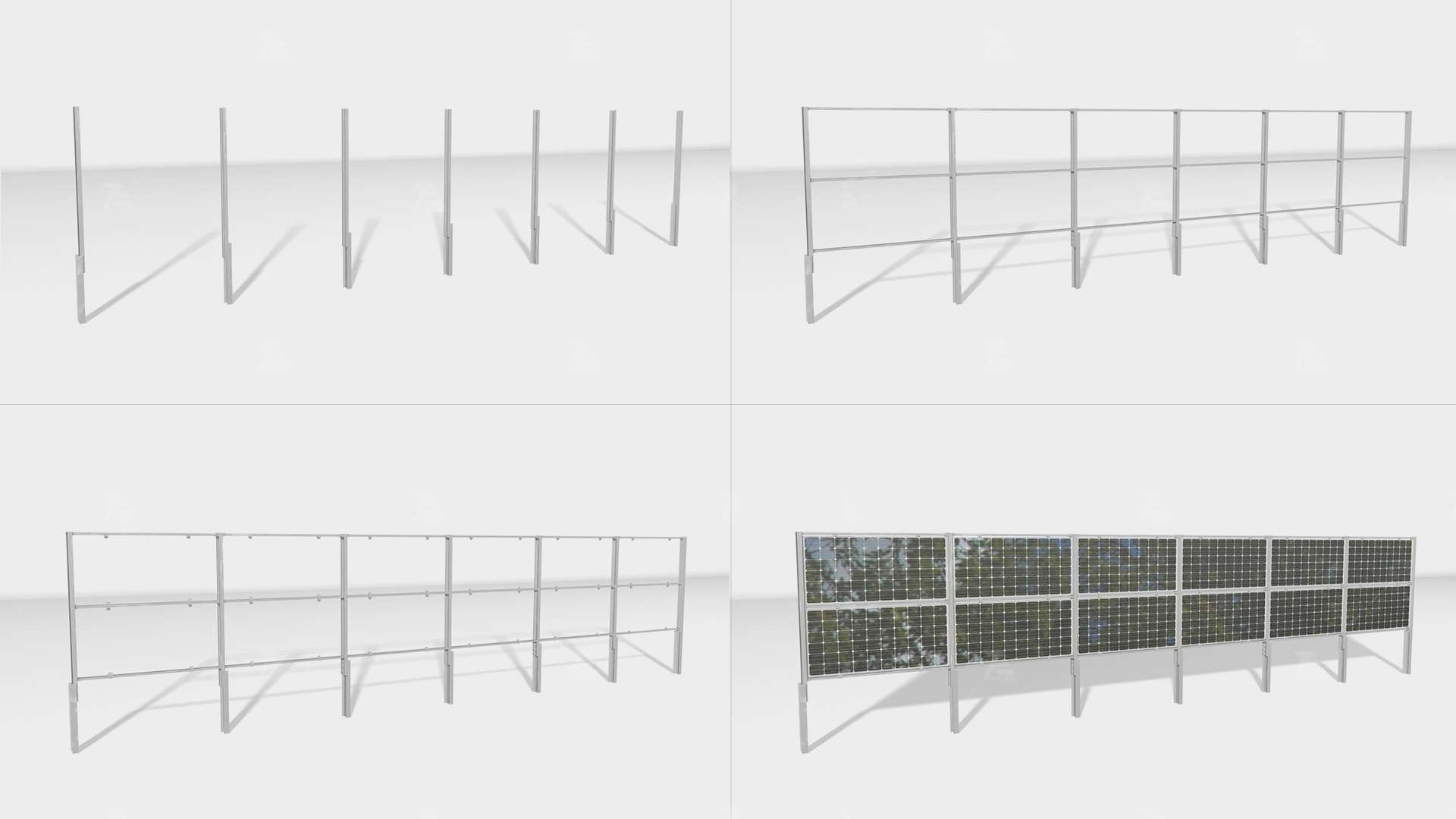 Vertically installed PV mounting systems Vertically installed PV mounting systems