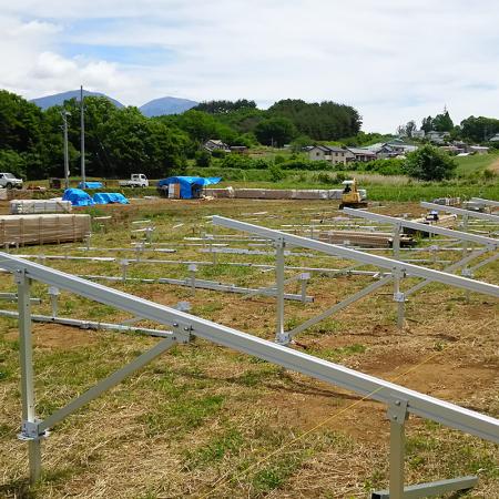 Aluminum ground solar mounting system