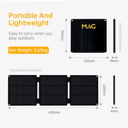 MAG 21W Foldable Solar Charger ( Integrated Structural Design )