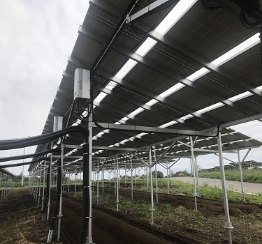 solar farm mounting system, Japan