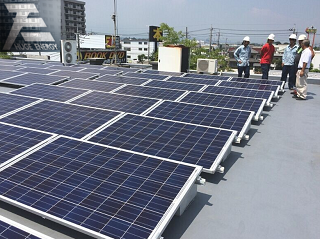 Ballast roof solar mounting system
