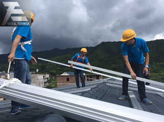 Tile roof solar mounting system