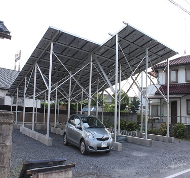 Carport installation, Japan